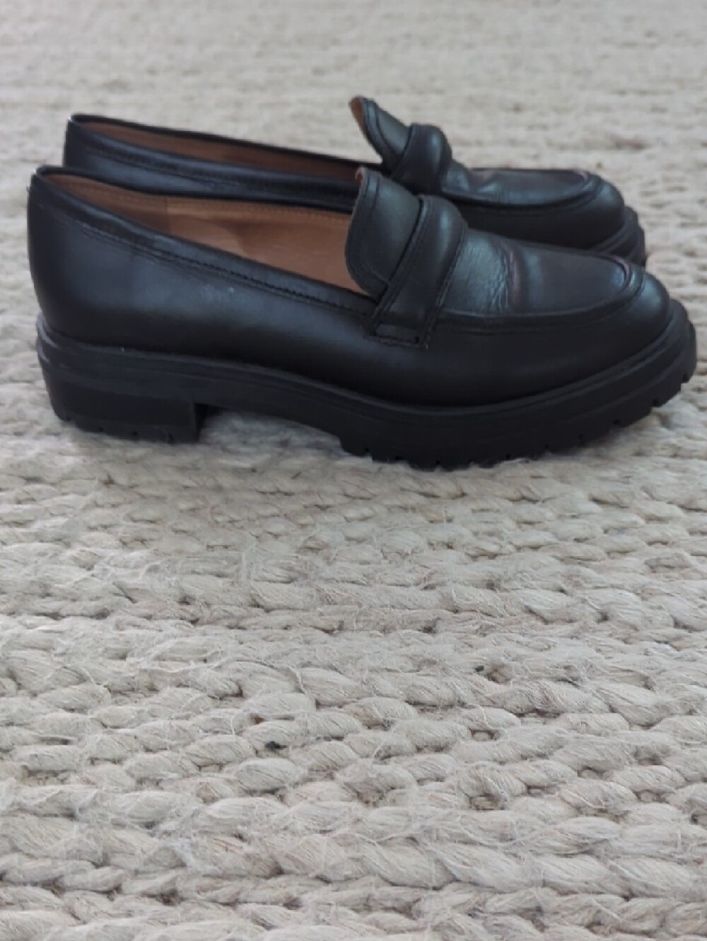 Madewell Black Leather Loafers - Picture 3 of 6